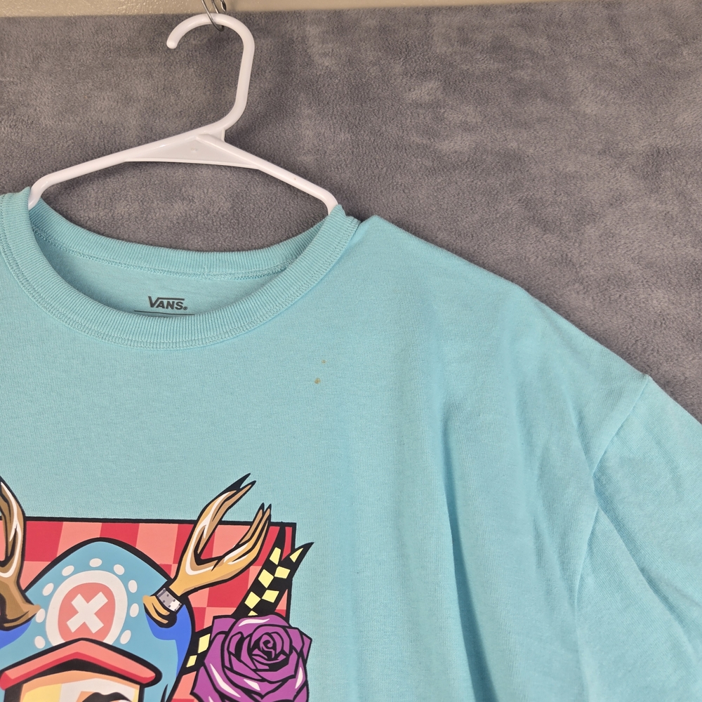 Vans One Piece Chopper Light Blue T-shirt Medium - Picture 3 of 8